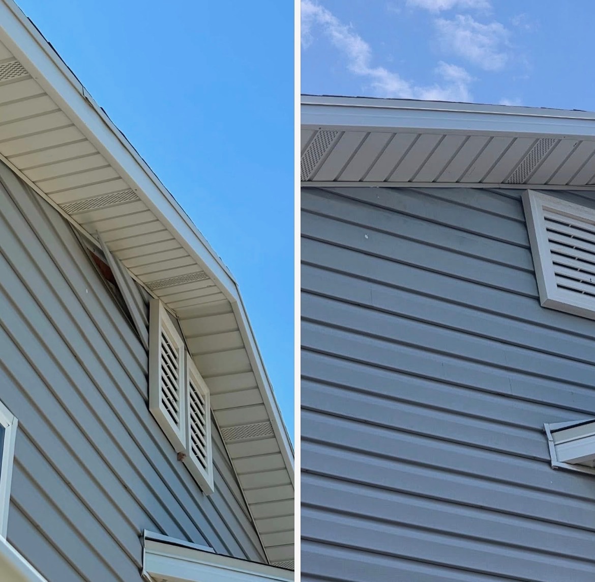Gutter Installation with Inside Corner